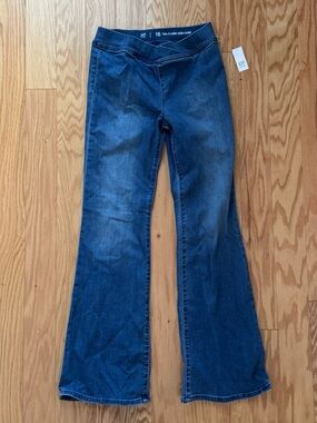 GAP Dark Blue High-Rise Flare Jeans